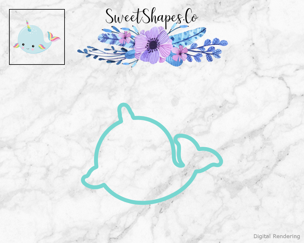 Unicorn Whale Cookie Cutter