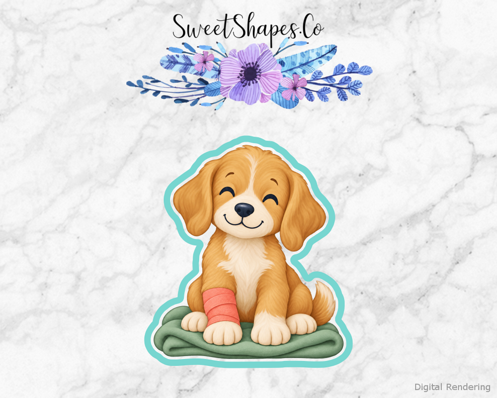 Vet Care Bandaged Paw Puppy Cookie Cutter
