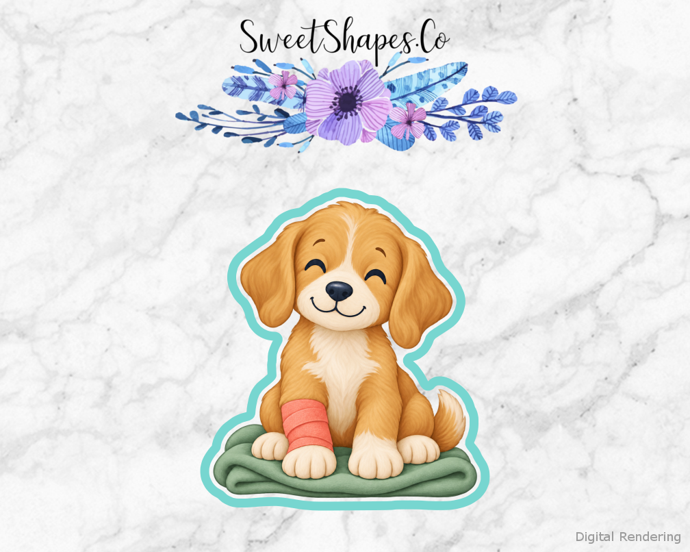Vet Care Bandaged Paw Puppy Cookie Cutter