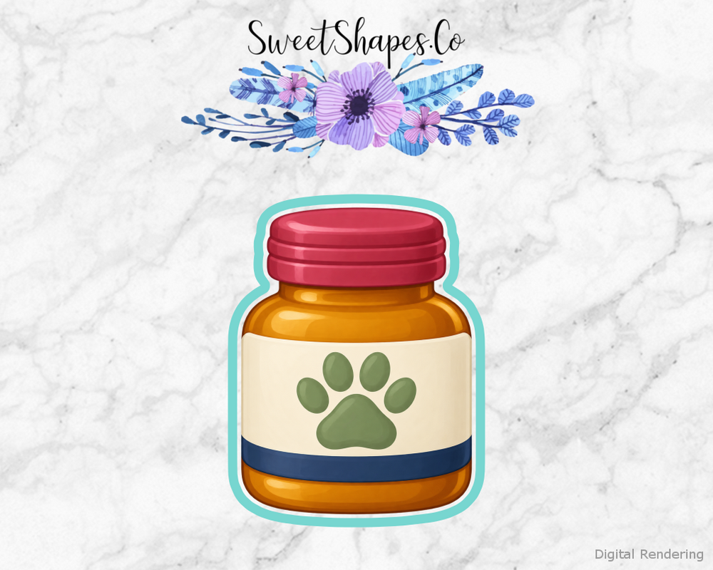 Vet Care Pet Medicine Bottle Cookie Cutter
