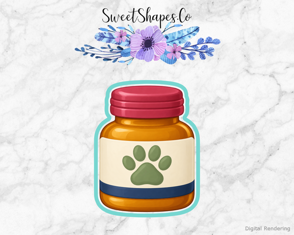 Vet Care Pet Medicine Bottle Cookie Cutter