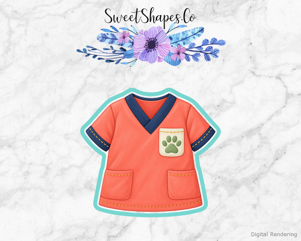Vet Care Vet Scrub Top Cookie Cutter