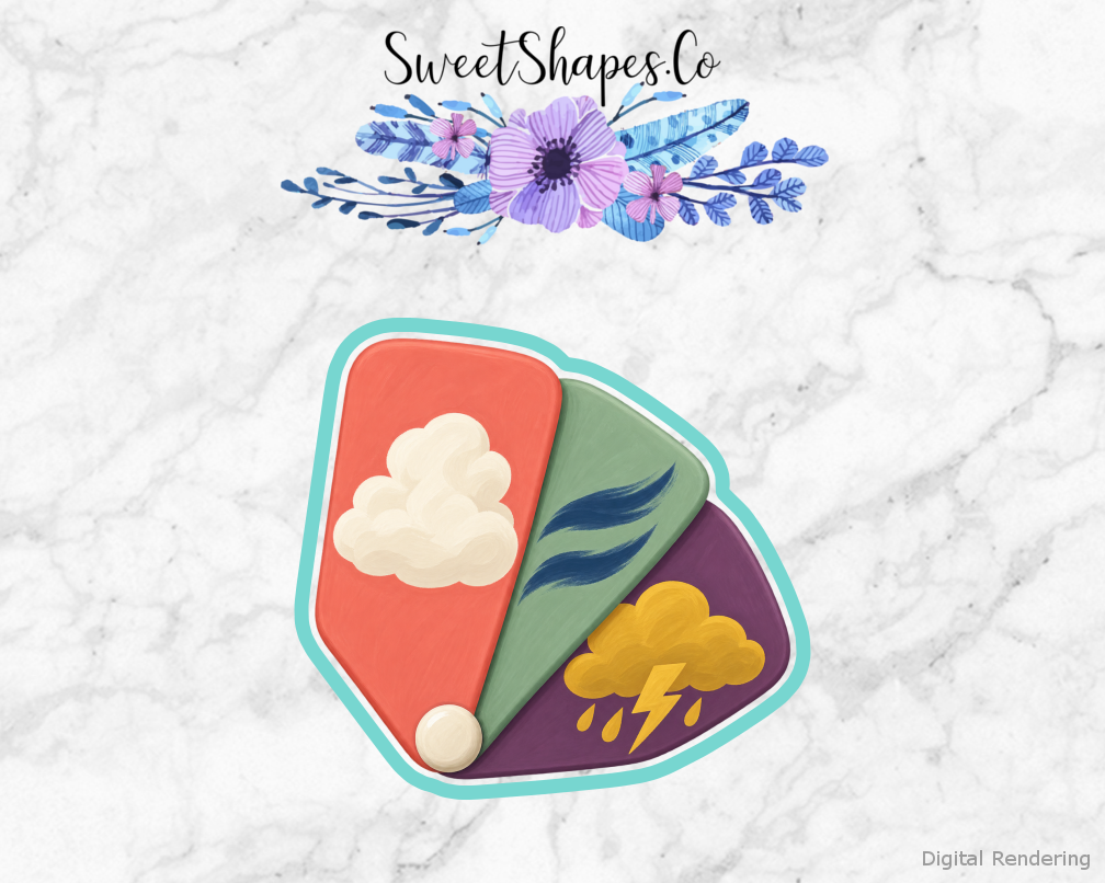Weather Watch Cloud Study Fan Cookie Cutter