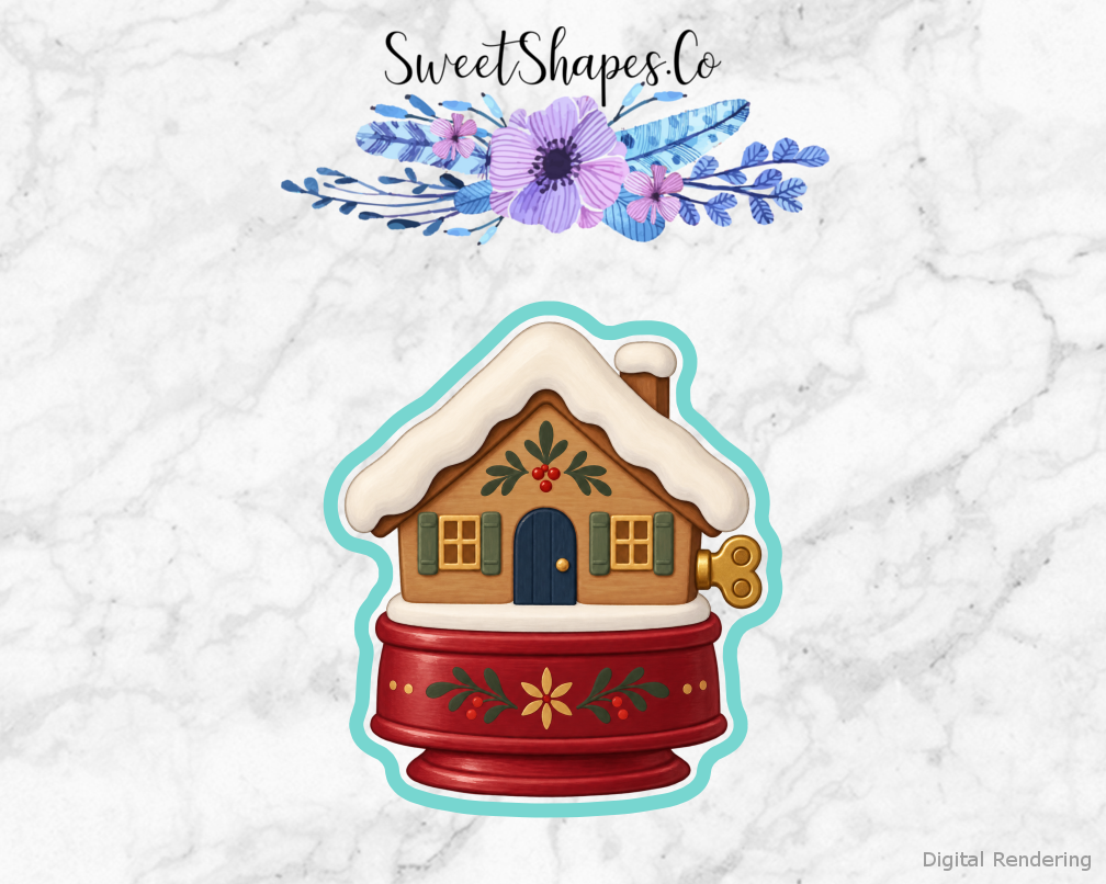 Winter Chalet Music Box Cookie Cutter