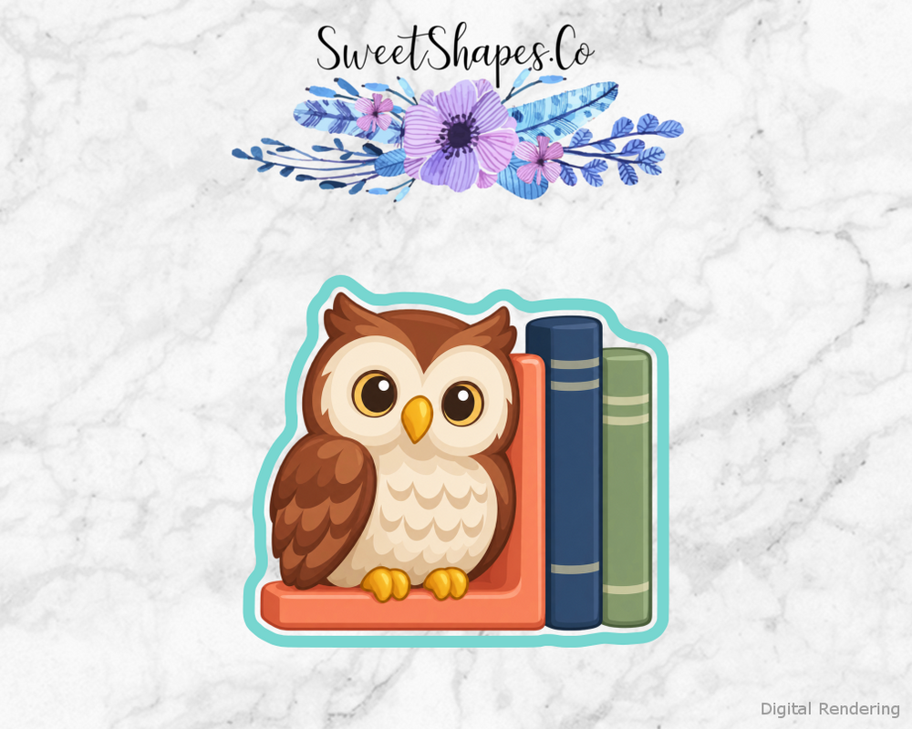 Wise Owl Storybook Bookend Cookie Cutter