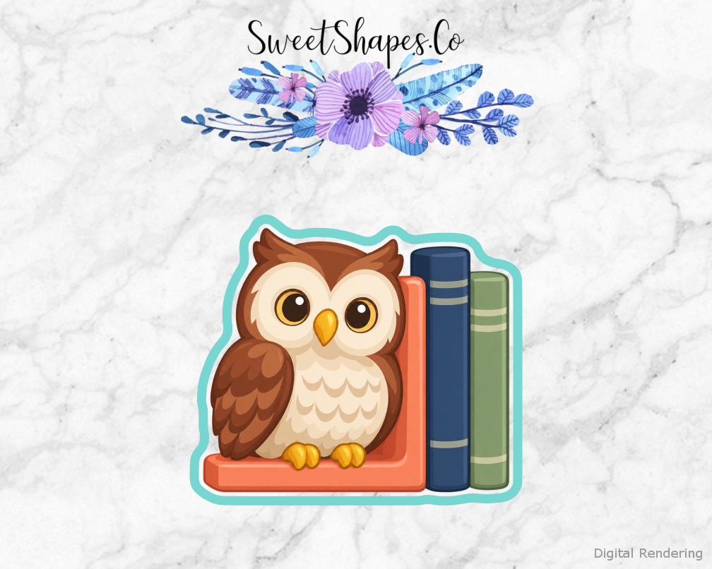 Wise Owl Storybook Bookend Cookie Cutter