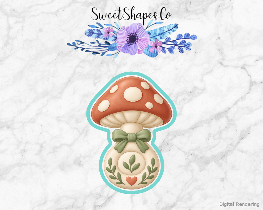 Woodland Shower Mushroom Rattle Cookie Cutter