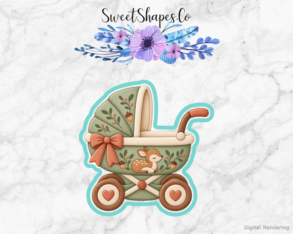 Woodland Shower Woodland Stroller Cookie Cutter