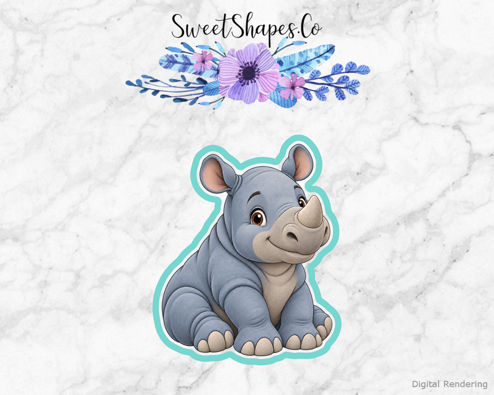 Zoo Friends Rhino Cookie Cutter