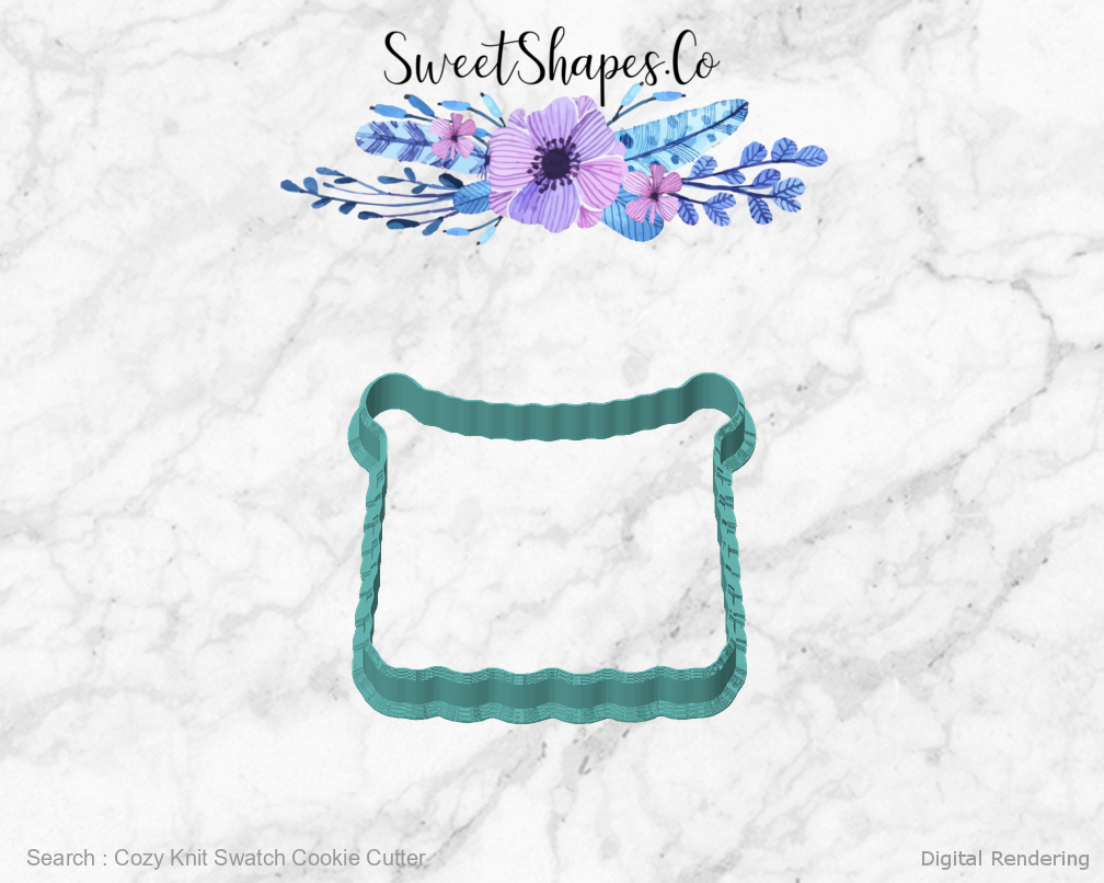 Cozy Knit Swatch Cookie Cutter — 01-front