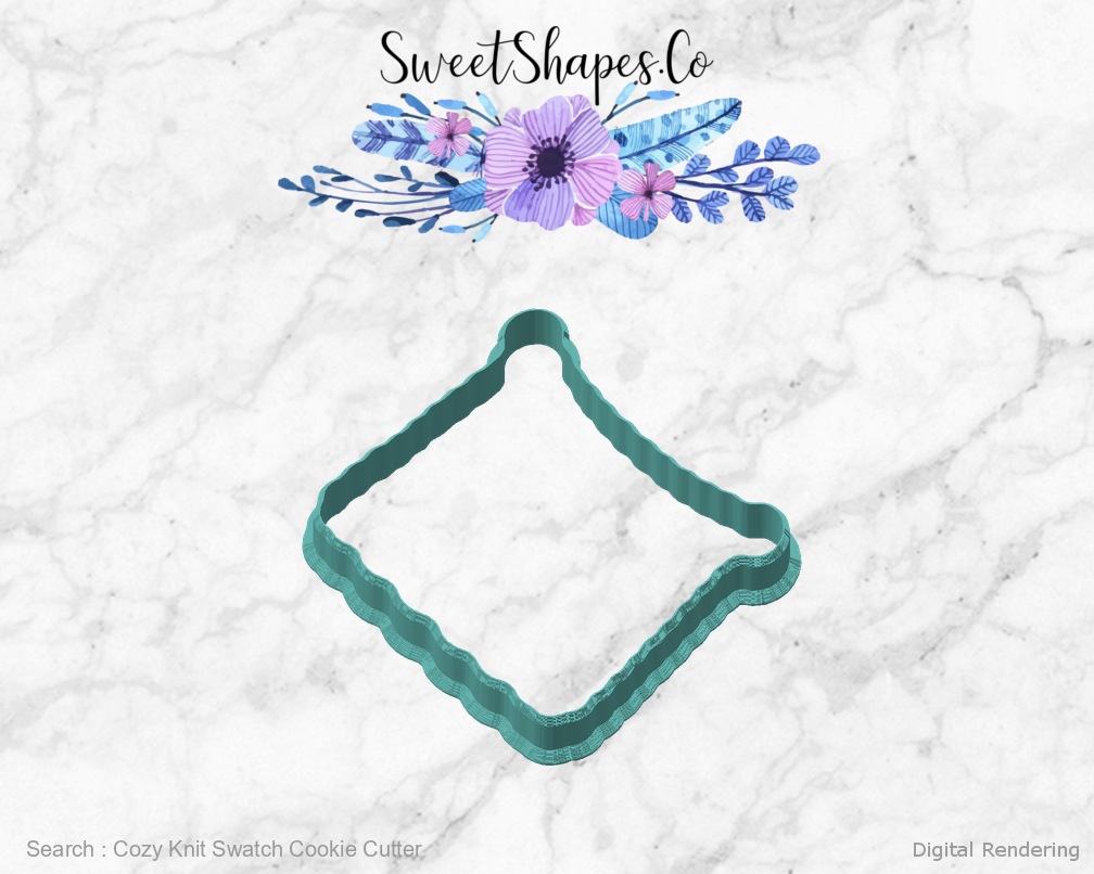 Cozy Knit Swatch Cookie Cutter — 02-front-45