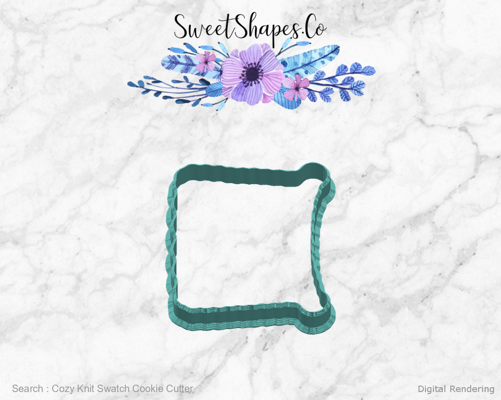 Cozy Knit Swatch Cookie Cutter — 03-right