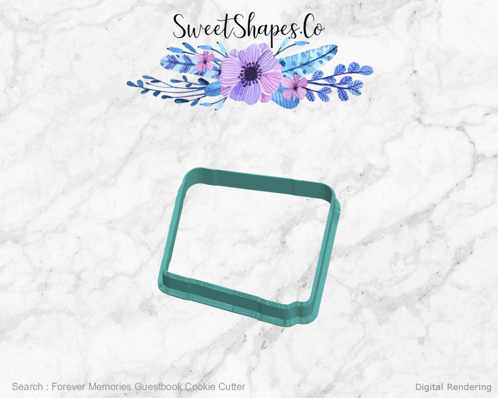 Forever Memories Guestbook Cookie Cutter — 4-inch, 3/4-inch depth preview 05-left