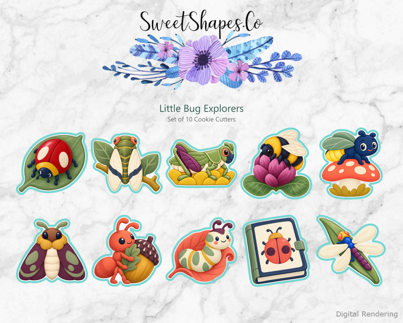 Little Bug Explorers Cookie Cutters - Set of 10