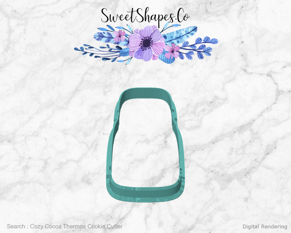 Cozy Cocoa Thermos Cookie Cutter — front view