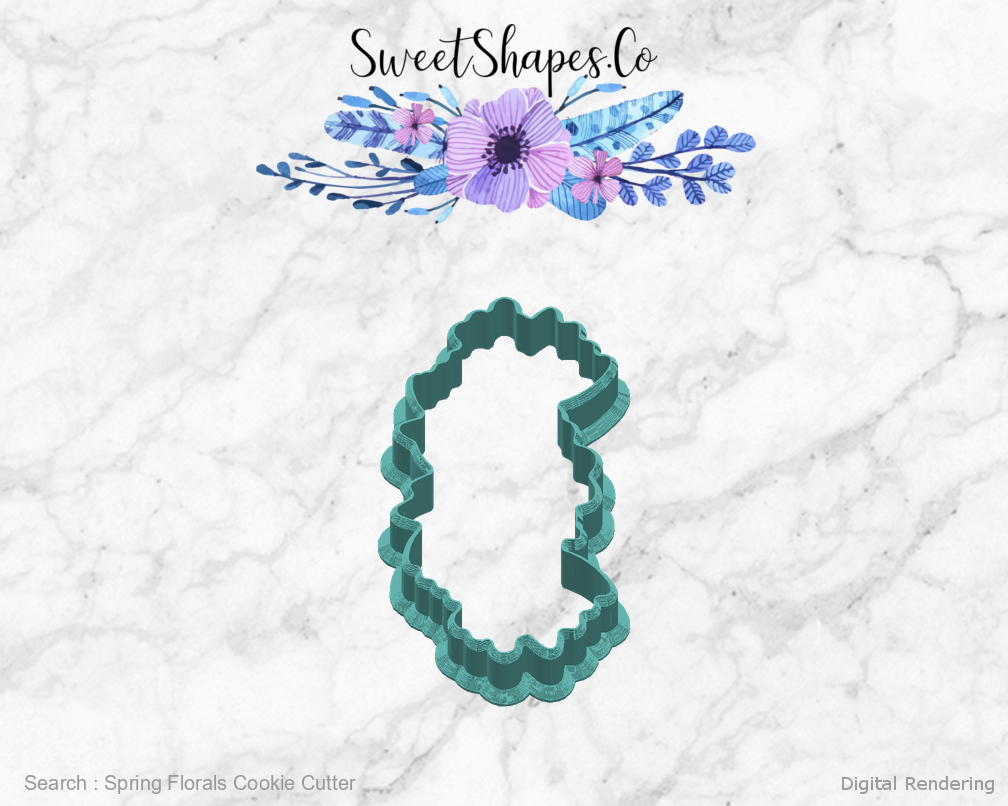 Spring Florals Cookie Cutter — right view