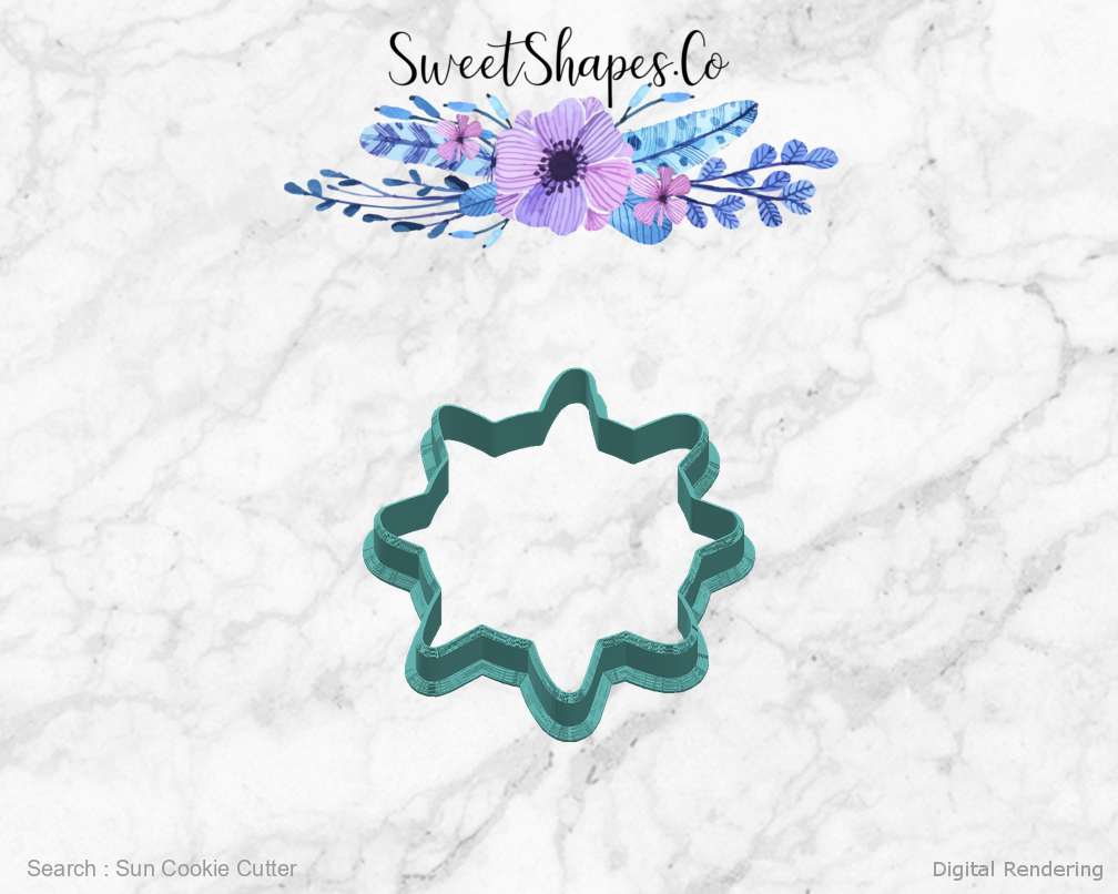 Sun Cookie Cutter — right view