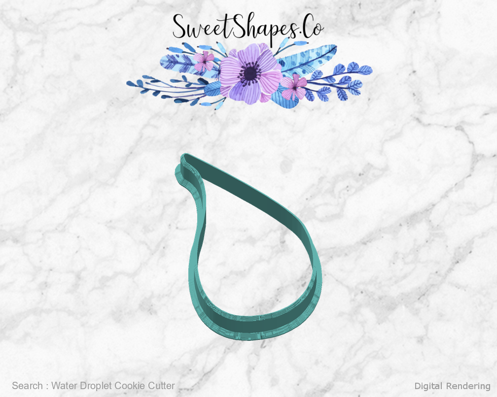 Water Droplet Cookie Cutter — right view