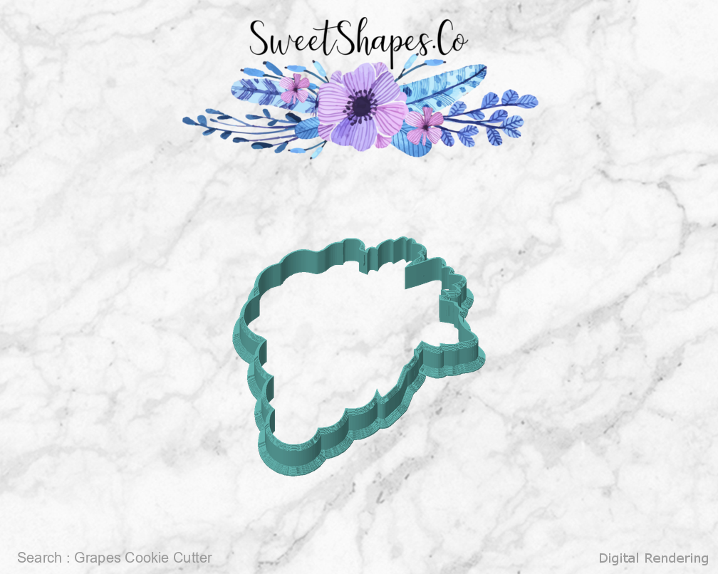 Grapes Cookie Cutter — front view