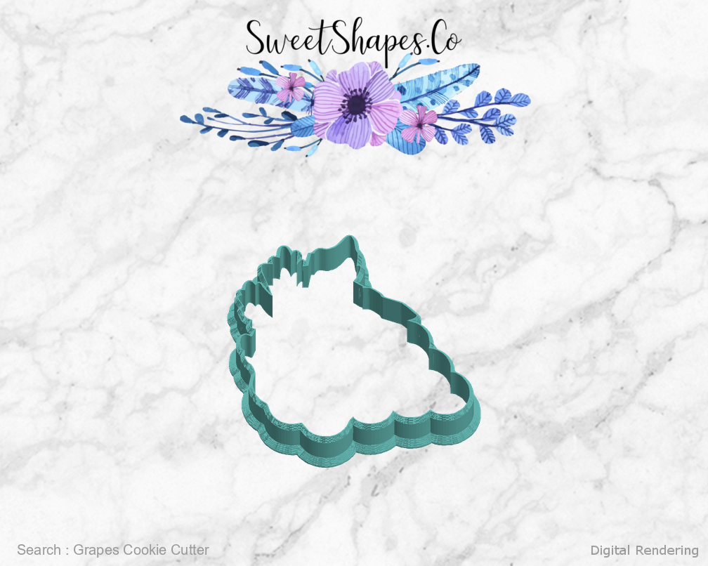 Grapes Cookie Cutter — left view