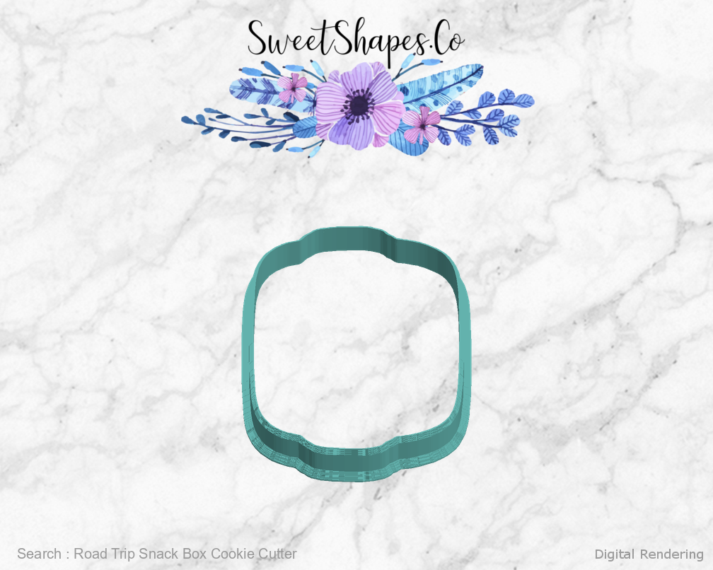 Road Trip Snack Box Cookie Cutter — left view