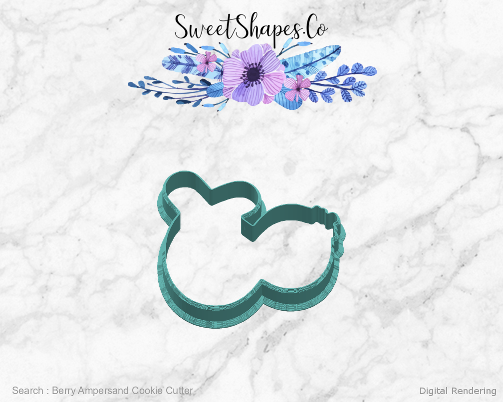 Berry Ampersand Cookie Cutter — right view