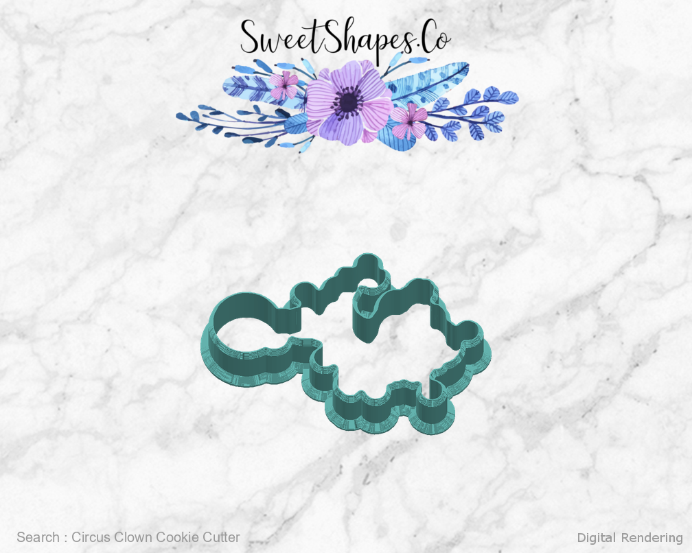 Circus Clown Cookie Cutter — right view