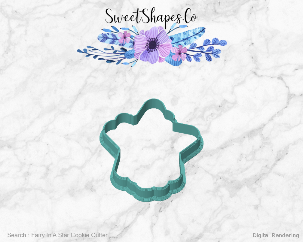 Fairy In A Star Cookie Cutter — front view