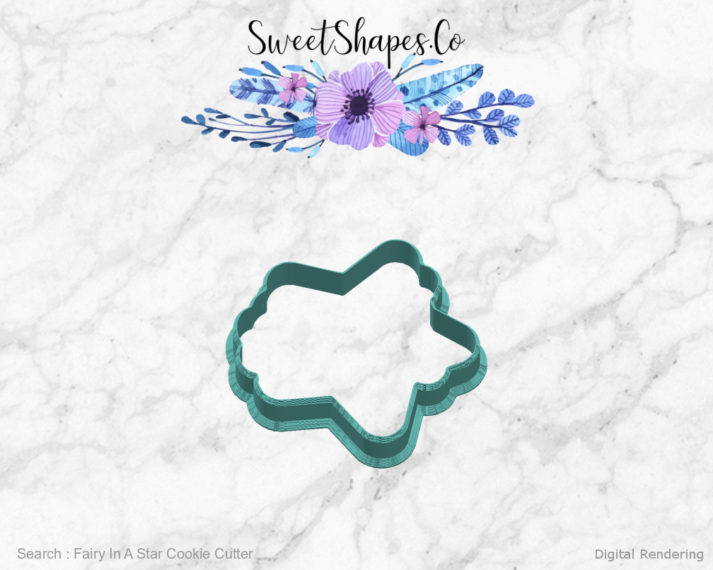 Fairy In A Star Cookie Cutter — right view