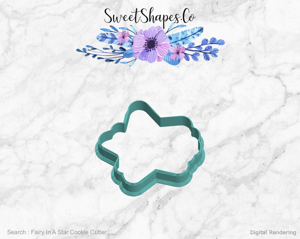 Fairy In A Star Cookie Cutter — left view