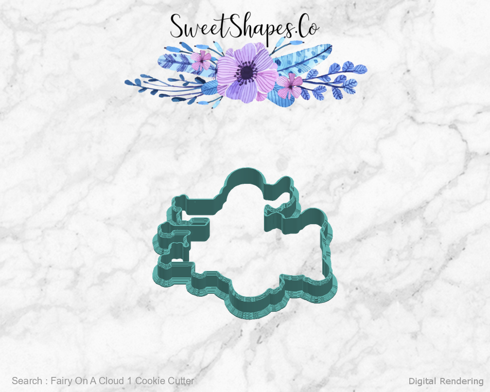 Fairy On A Cloud 1 Cookie Cutter — right view