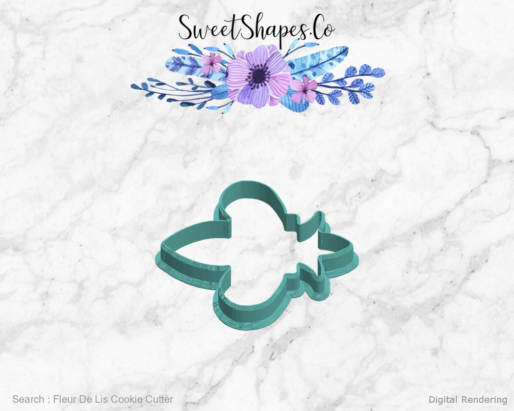 Fleur De Lis Cookie Cutter — left view