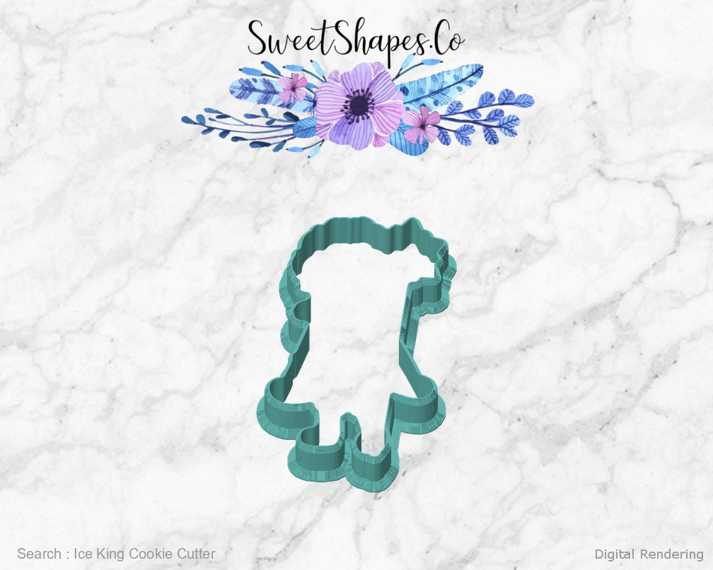 Ice King Cookie Cutter — front view