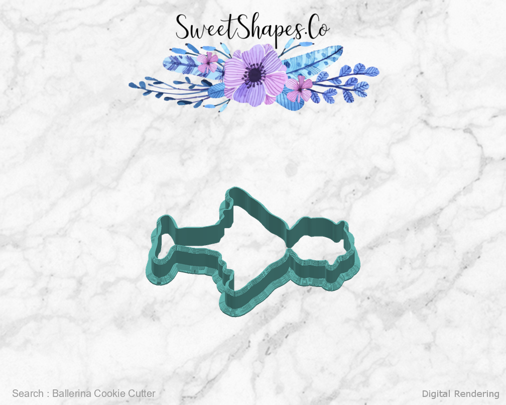 Ballerina Cookie Cutter — right view