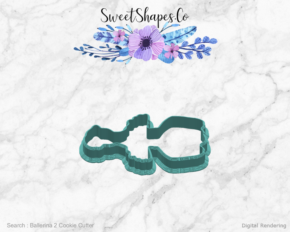 Ballerina 2 Cookie Cutter — right view