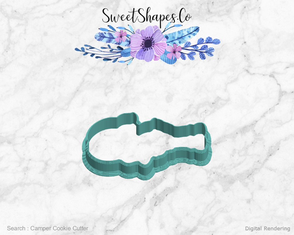 Camper Cookie Cutter — left view
