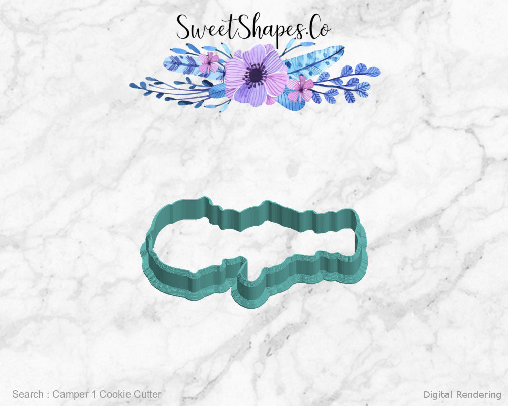 Camper 1 Cookie Cutter — left view