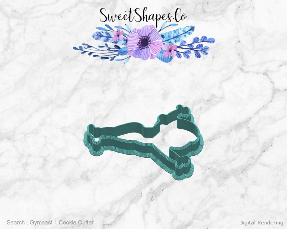 Gymnast 1 Cookie Cutter — right view