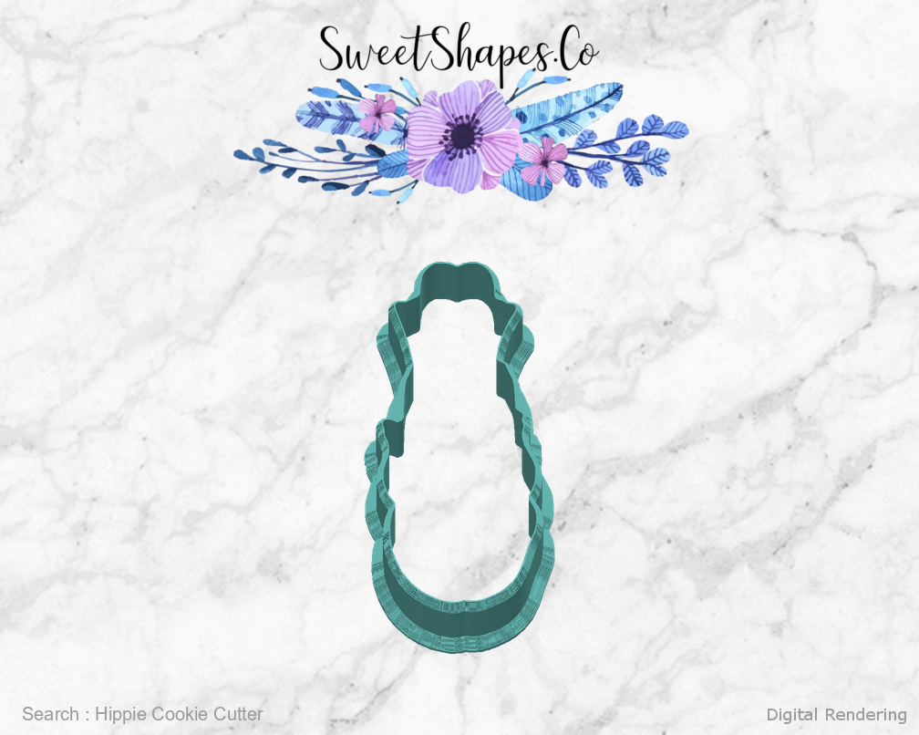 Hippie Cookie Cutter — back view