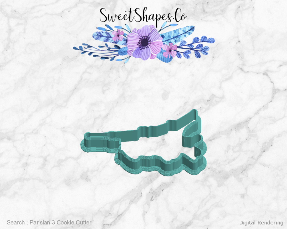 Parisian 3 Cookie Cutter — left view