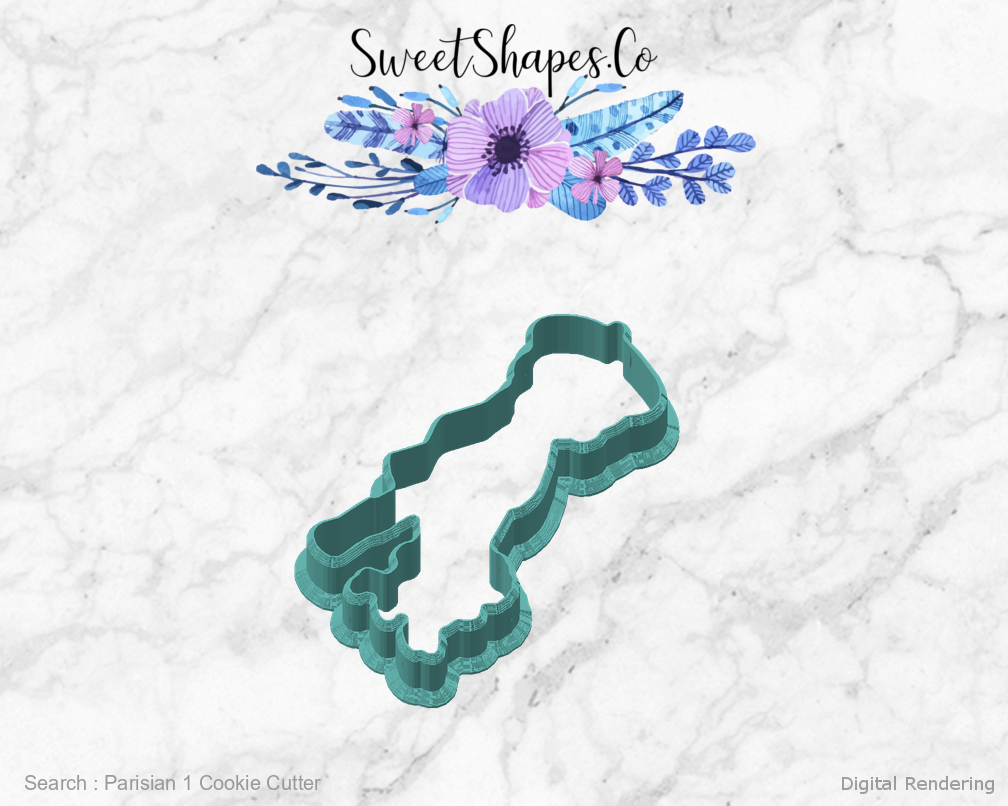 Parisian 1 Cookie Cutter — angled front view