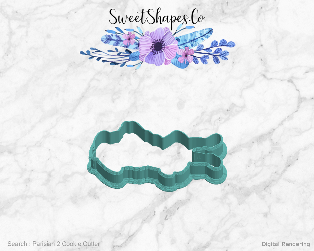 Parisian 2 Cookie Cutter — left view