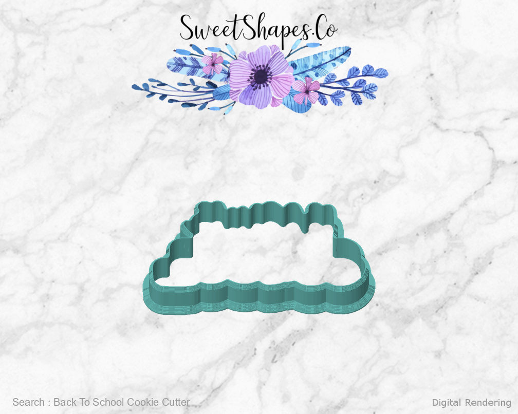 Back To School Cookie Cutter — front view