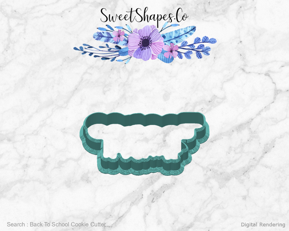 Back To School Cookie Cutter — back view