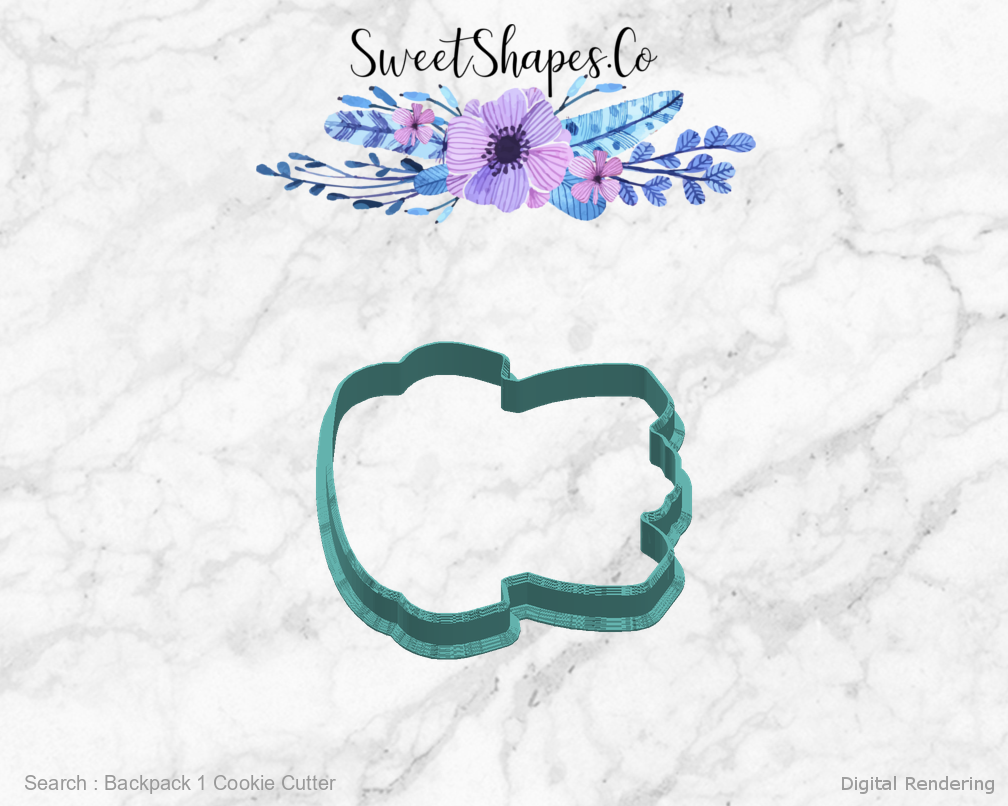 Backpack 1 Cookie Cutter — right view