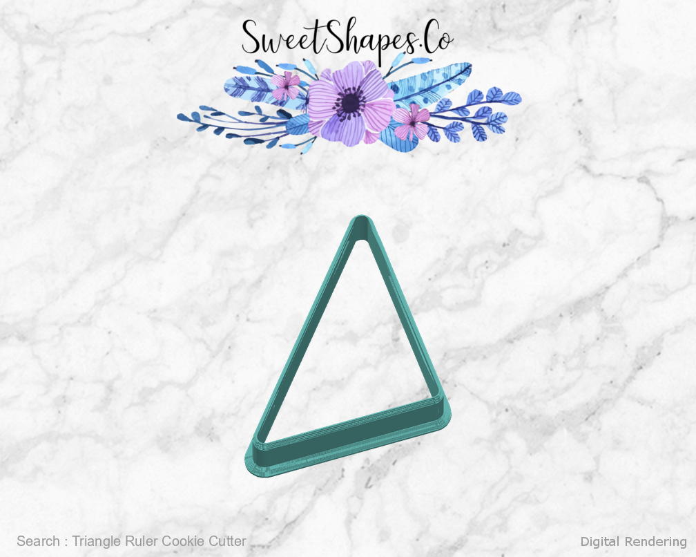 Triangle Ruler Cookie Cutter — right view