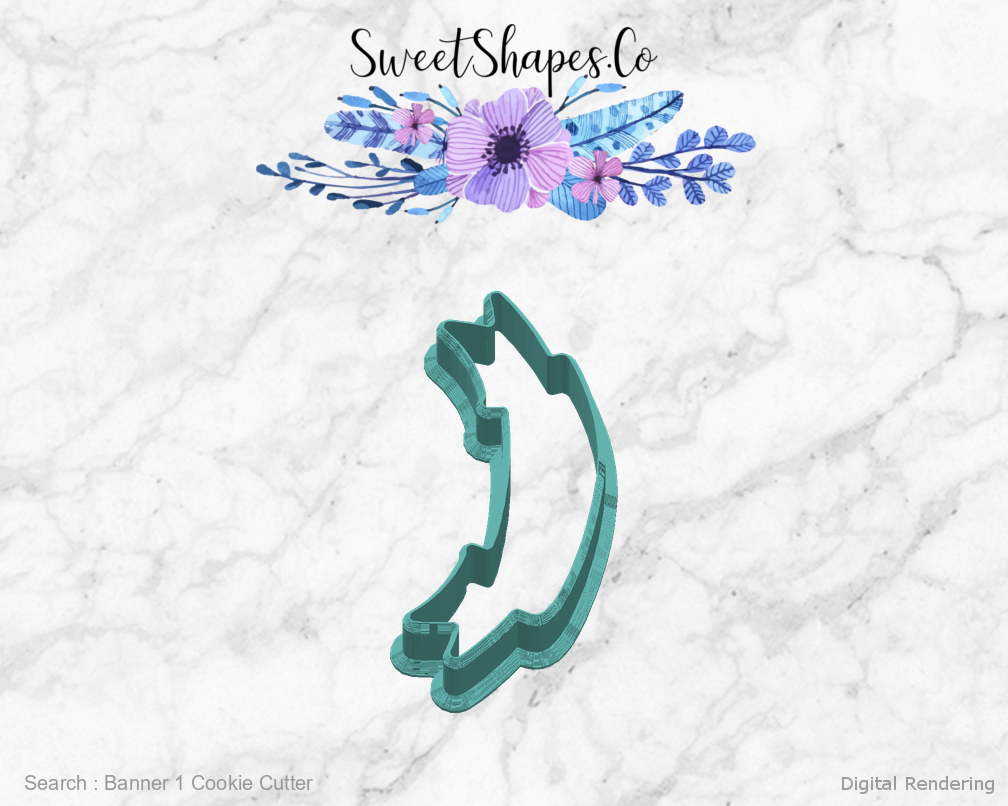 Banner 1 Cookie Cutter — right view