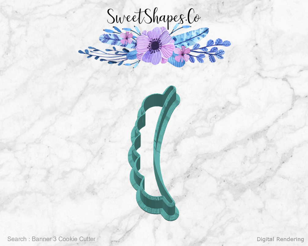 Banner 3 Cookie Cutter — right view