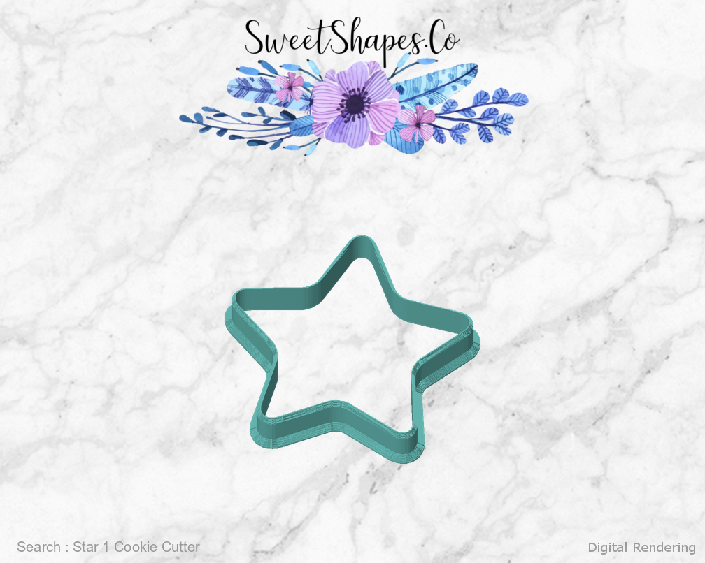 Star 1 Cookie Cutter — front view
