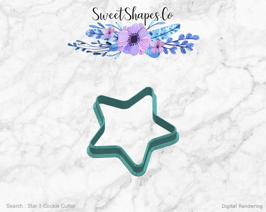 Star 1 Cookie Cutter — right view